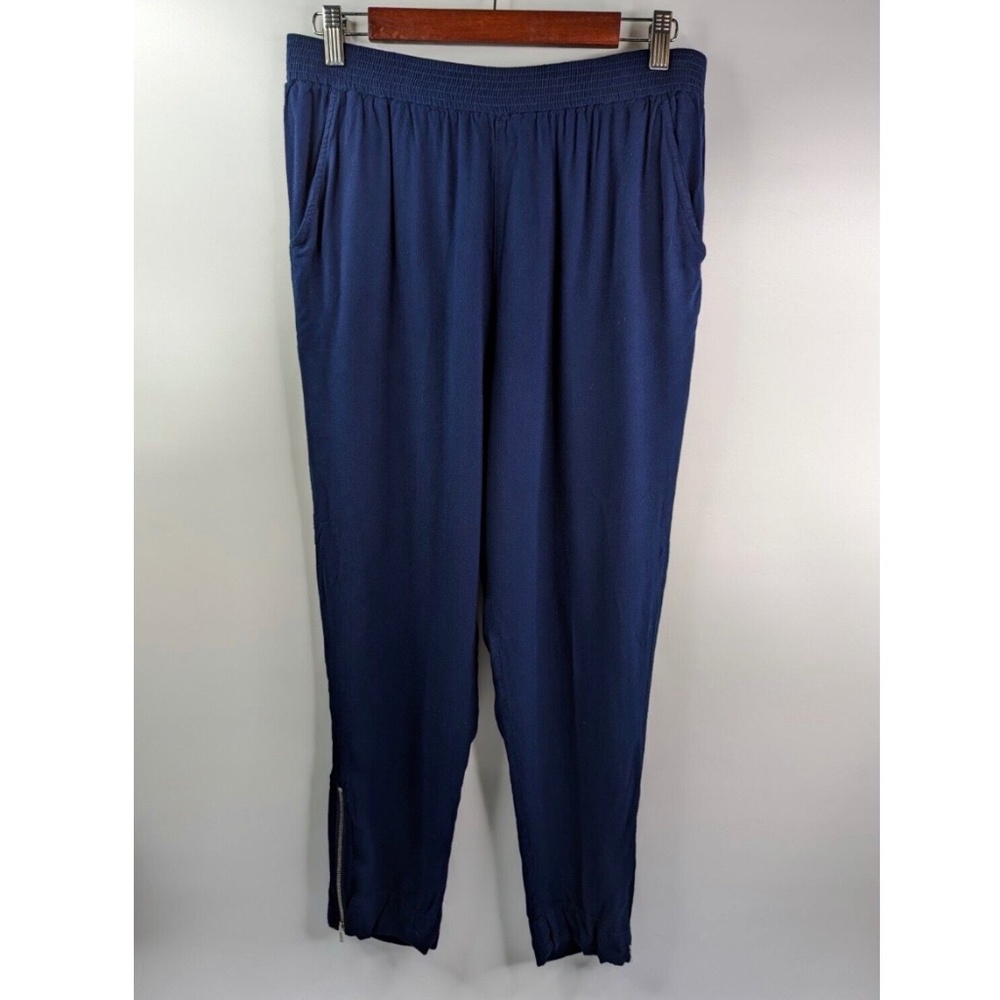Soft Surroundings Pull On Navy Blue Elastic Waist Pants